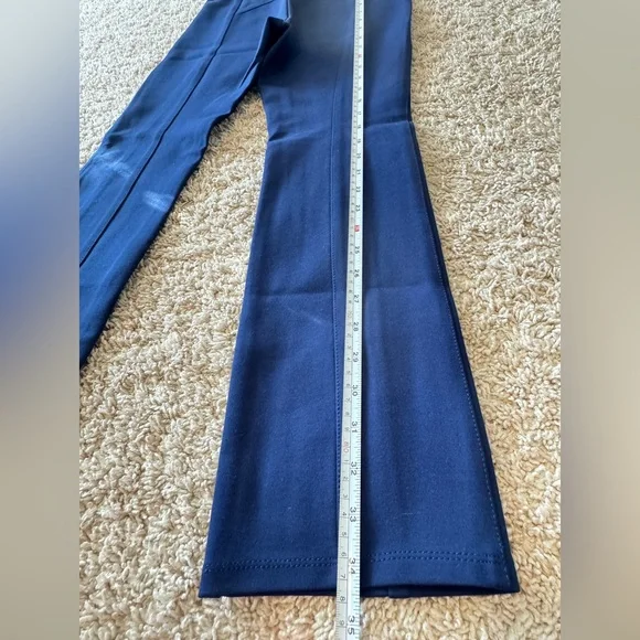 NWT TORY BURCH BLUE STRETCH PANTS Size XS - Picture 12 of 13